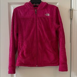 The North Face Women's Fuscia Pink Fleece Hooded Jacket